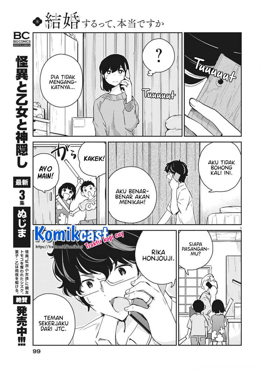 Kekkon Surutte, Hontou Desu ka? Chapter 54 Gambar 11
